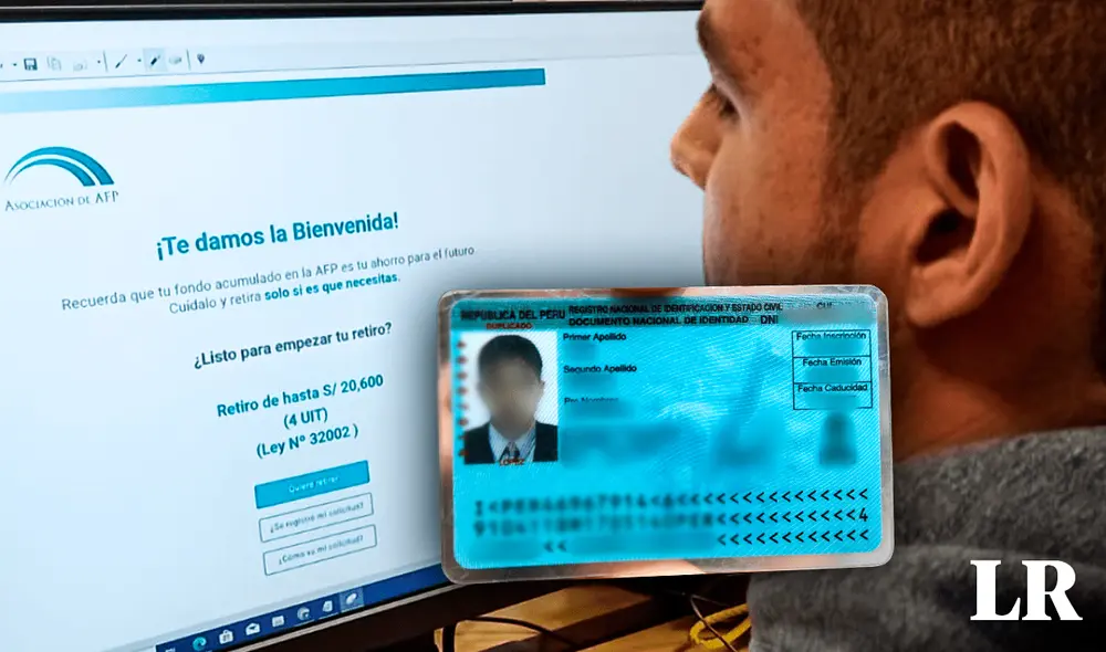 Para realizar el trámite de retiro de fondos de la AFP es importante tener a la mano tu DNI. Foto: composición LR/Asociación de AFP