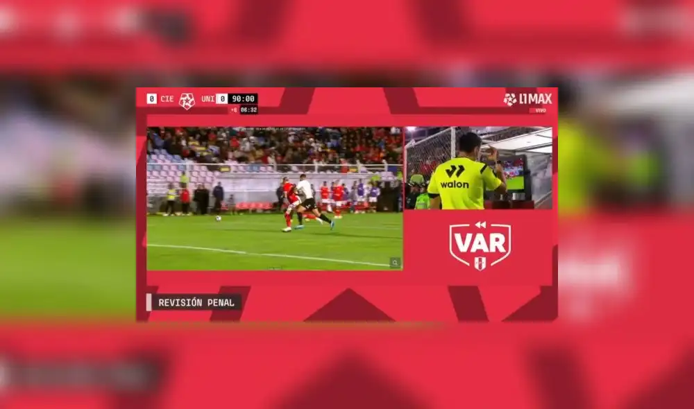 Kevin Ortega optó por pitar la continuidad del partido tras revisar la jugada en el VAR. Foto: captura de L1 Max | Video: L1 Max