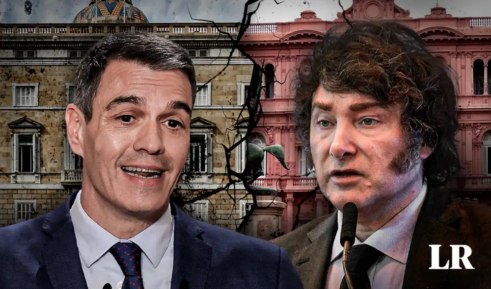 La crisis diplomática provocada por las críticas de Javier Milei al presidente del gobierno español y su esposa, se profundizó con la retirada definitiva de la embajadora española en Buenos Aires. Foto: composición de Jazmin Ceras/LR/AFP. Video: AFP La crisis diplomática provocada por las críticas de Javier Milei al presidente del gobierno español y su esposa, se profundizó con la retirada definitiva de la embajadora española en Buenos Aires. Foto: composición de Jazmin Ceras/LR/AFP. Video: AFP