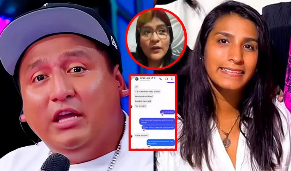 Jorge Luna ha evitado pronunciarse sobre conversaciones con otras mujeres. Foto: composición LR/YouTube/Willax TV/Instagram/Melissa G. Samplini