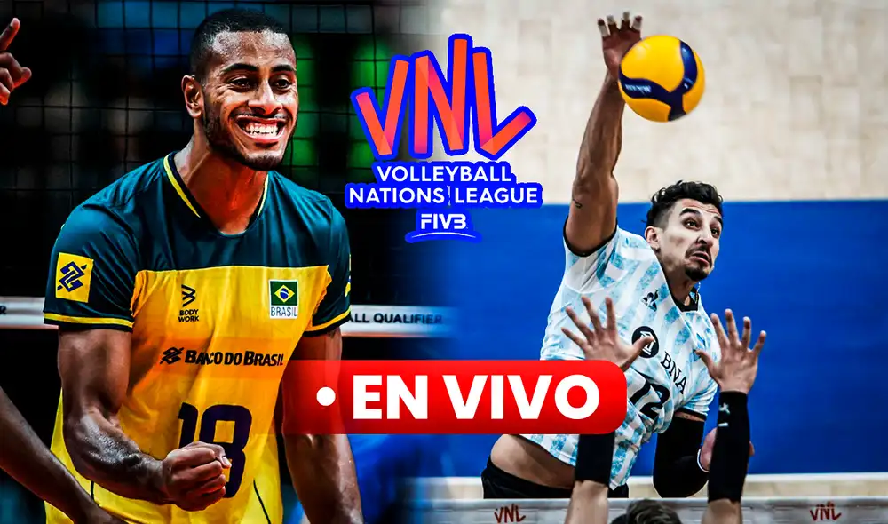Argentina no pudo con Brasil perdió por parciales de 13-25, 25-20, 25-19, 23-25 y 11-15. Foto: composición LR/FIVB/FEVA Argentina no pudo con Brasil perdió por parciales de 13-25, 25-20, 25-19, 23-25 y 11-15. Foto: composición LR/FIVB/FEVA