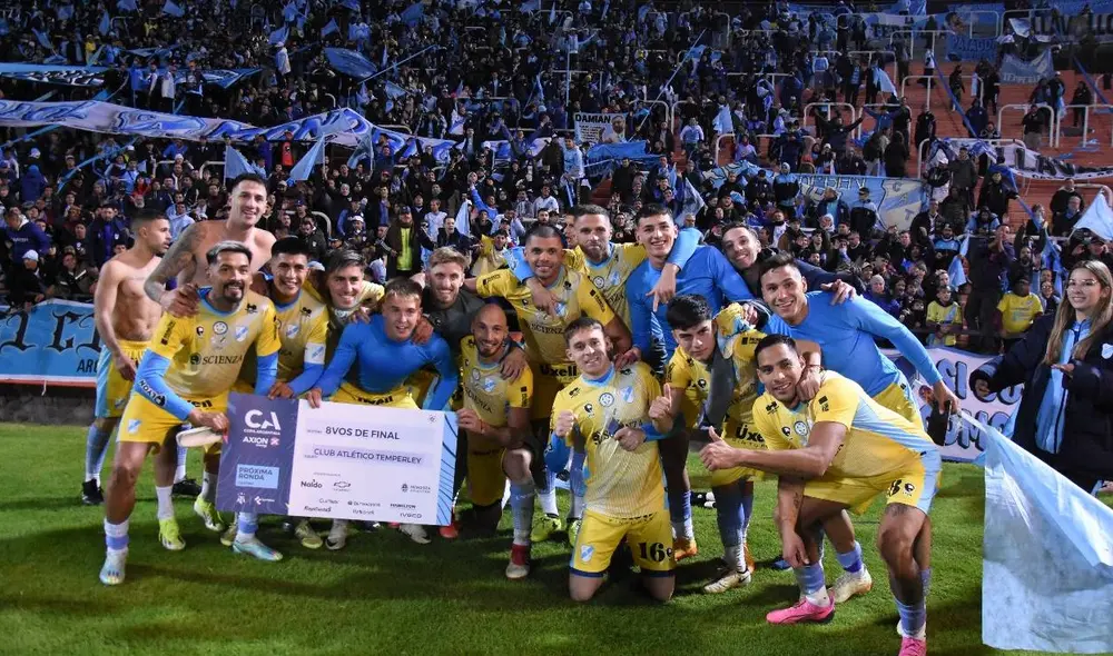 Temperley logró una histórica clasificación ante River Plate. Foto: Temperley