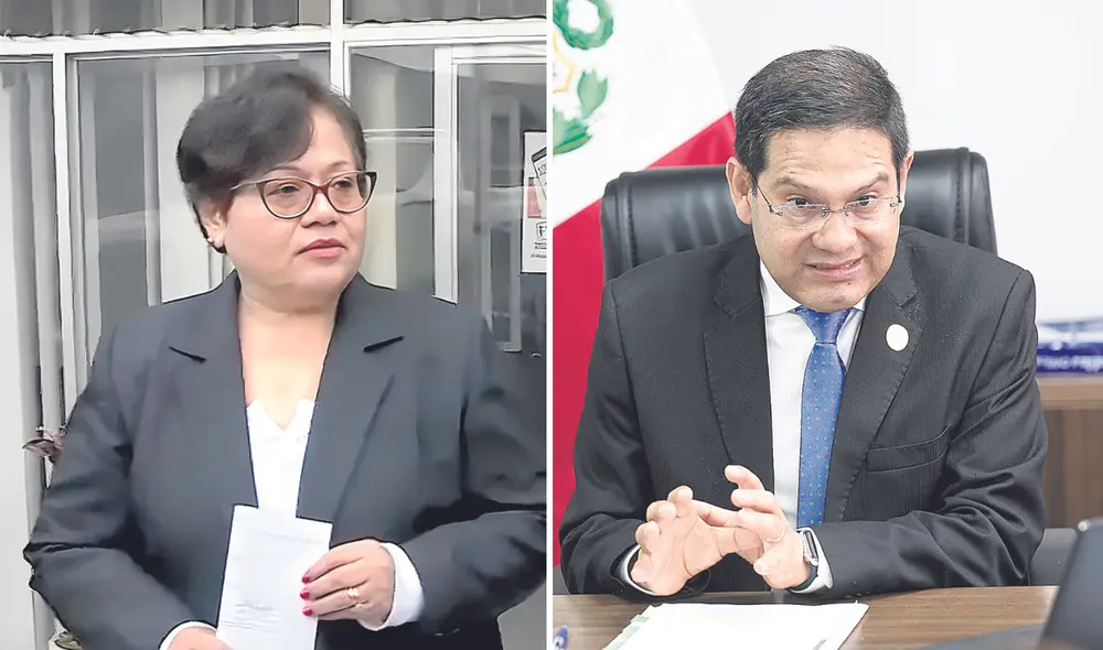 Pugnas. María Caruajulca y Javier Pacheco, ambos designados por mandatarios de turno. Foto: difusion