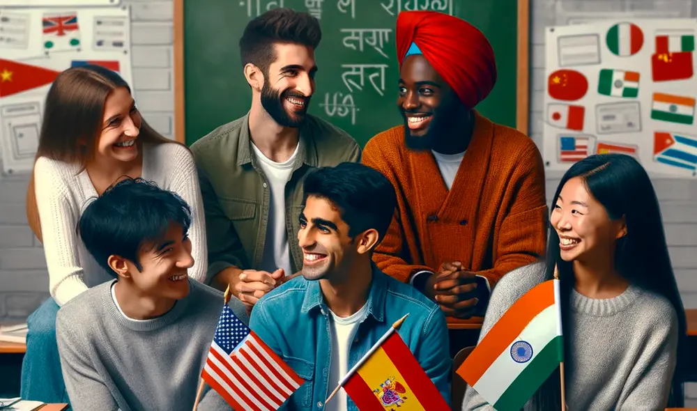 Uno de los idiomas más hablados en la actualidad bajaría de puesto. Foto: Dall-e de ChatGPT