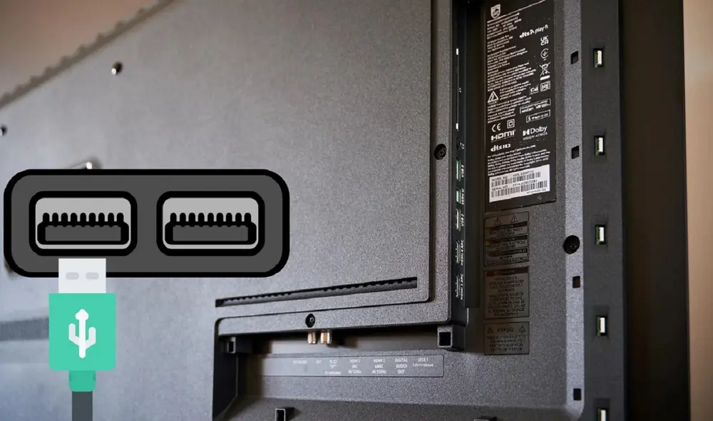 El puerto USB permite mejorar tu experiencia al usar tu Smart TV. Foto: ComputerHoy El puerto USB permite mejorar tu experiencia al usar tu Smart TV. Foto: ComputerHoy