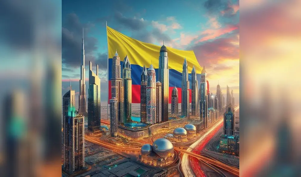 Colombia y Dubai similares como socialmente. Foto: Generado con IA por Hayeth Fayad Colombia y Dubai similares como socialmente. Foto: Generado con IA por Hayeth Fayad