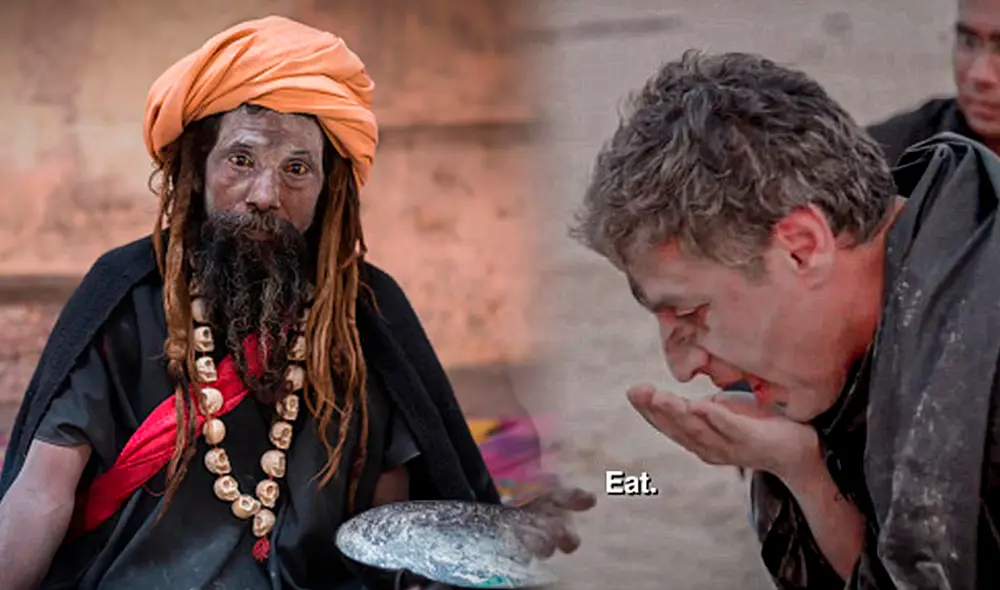 Renzo Aslan es el reportero que comió sesos humanos como parte de la cultura de los Aghoris. Foto: composición LR/BBC