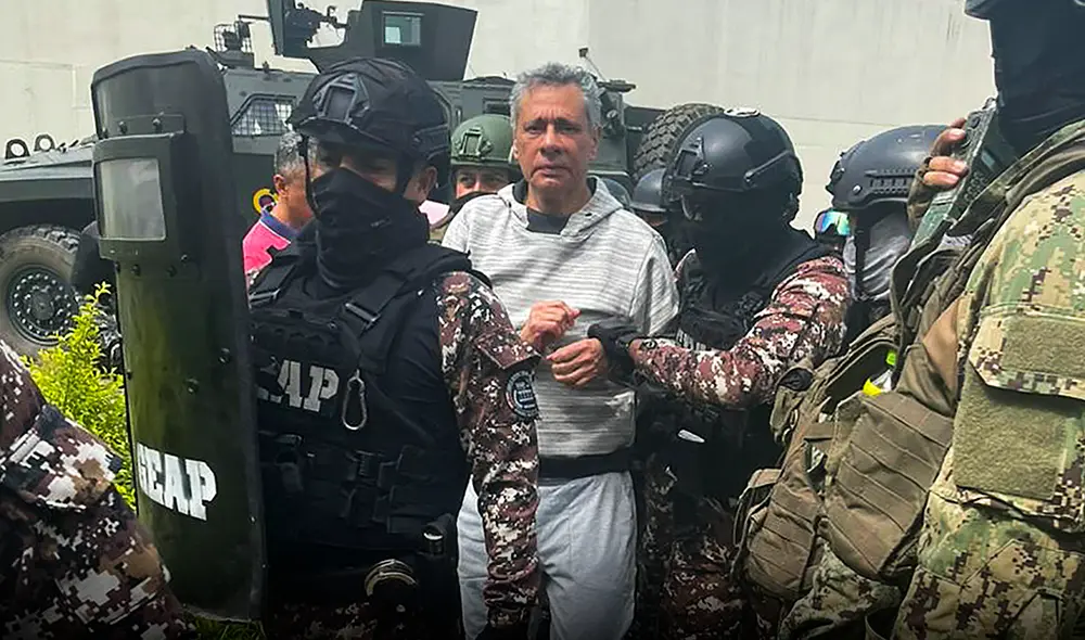 Jorge Glas, exvicepresidente de Ecuador. Foto: AFP Jorge Glas, exvicepresidente de Ecuador. Foto: AFP