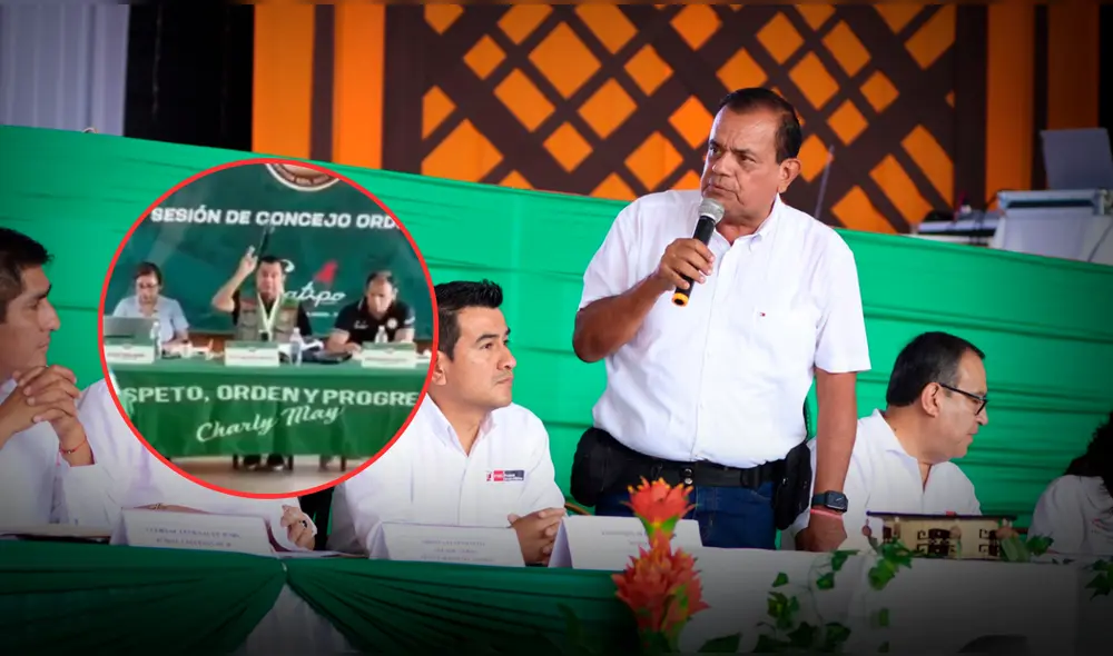 Alcalde de Satipo es cuestionado por su reacción durante sesión de consejo. Foto: Composición LR / Difusión Alcalde de Satipo es cuestionado por su reacción durante sesión de consejo. Foto: Composición LR / Difusión