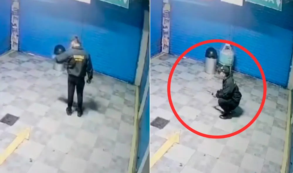 El agente de seguridad asegura que la niña lloraba desconsoladamente en uno de los pasillos del mercado El Milagro. Foto: captura de ViaTV Perú El agente de seguridad asegura que la niña lloraba desconsoladamente en uno de los pasillos del mercado El Milagro. Foto: captura de ViaTV Perú