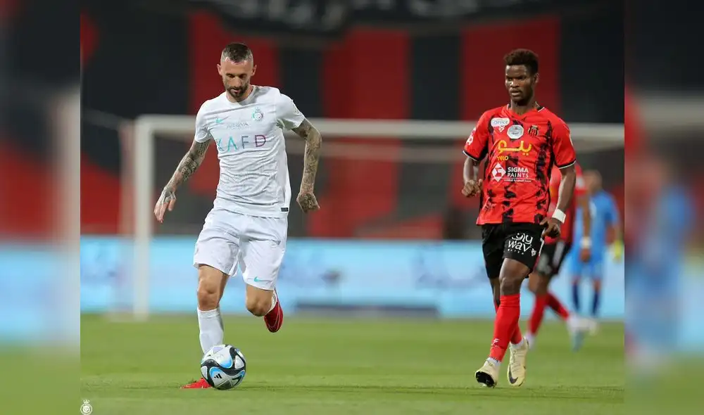 Al-Nassr consiguió el empate gracias a un tanto de Almener. Foto: Al-Nassr. Al-Nassr consiguió el empate gracias a un tanto de Almener. Foto: Al-Nassr.