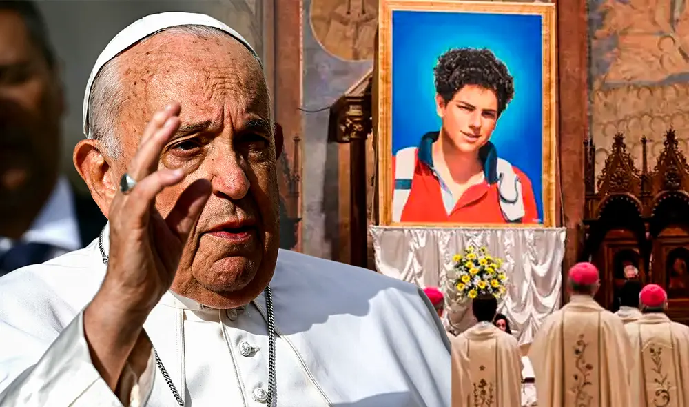 Carlo Acutis será canonizado junto a otros tres beatos. Foto: Composición LR/AFP/Carlo Acutis. Carlo Acutis será canonizado junto a otros tres beatos. Foto: Composición LR/AFP/Carlo Acutis.