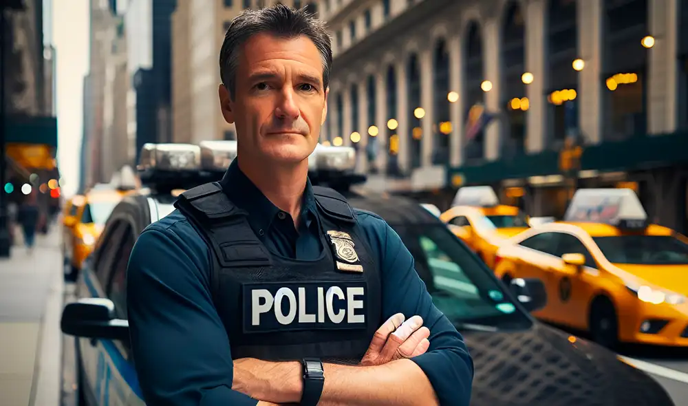 En lo que va del 2024, un total de 823 policías del NYPD han abandonado la institución. Foto: Copilot/IA