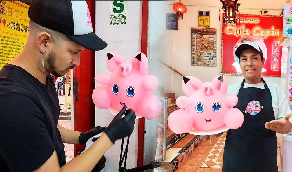 Este emprendimiento surgió durante el viaje de Manuel a Japón, donde encontró a un artesano que hacía obras de arte con algodón de azúcar. Foto: composición LR/ Fiorella Alvarado - URPI