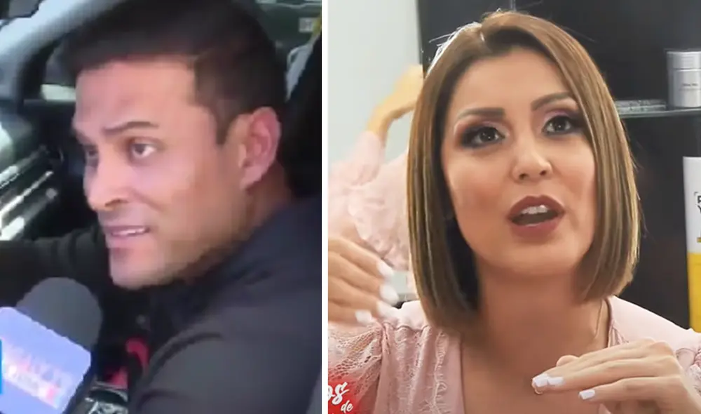 Christian Domínguez y Karla Tarazona terminaron su relación luego de que él la engañara con Isabel Acevedo. Foto: composición LR/capturas de ATV y Youtube