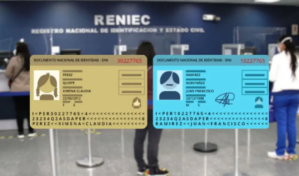 El costo del DNI azul es de S/30, que puede ser cancelado por la plataforma Págalo.pe del Banco de la Nación. Foto: Andina