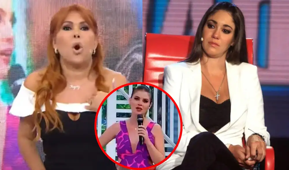 Tilsa Lozano vivió un momento muy incómodo con Brunella Horna durante la transmisión de 'América hoy'. Foto: Composición LR/Captura ATV/Captura Latina/Captura América TV