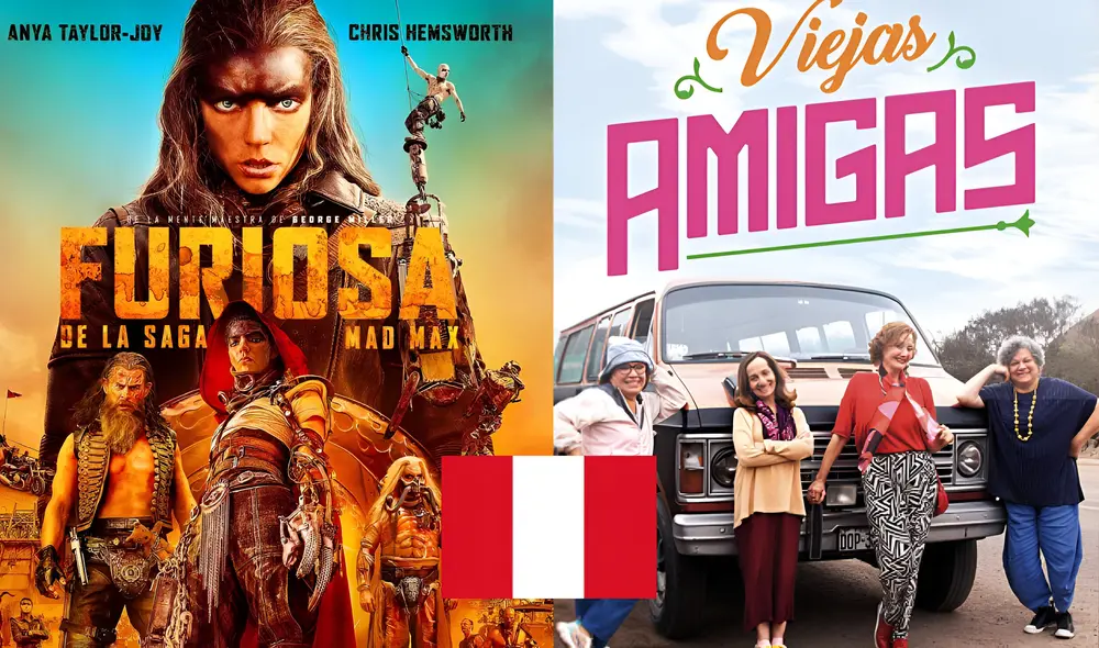 Tanto 'Viejas amigas' como 'Furiosa' son películas que nacen de otras historias aclamadas por el público. Foto: composición LR/Warner Bros./YouTube/Viejas Amigas
