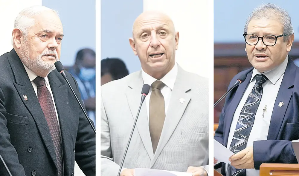 Aves de paso. Jorge Montoya, José Cueto y Javier Padilla se afiliaron a RP el 2020 y ya renunciaron. Tienen plazo para afiliarse a otro grupo hasta julio para postular a diputados o senadores. Foto: difusión