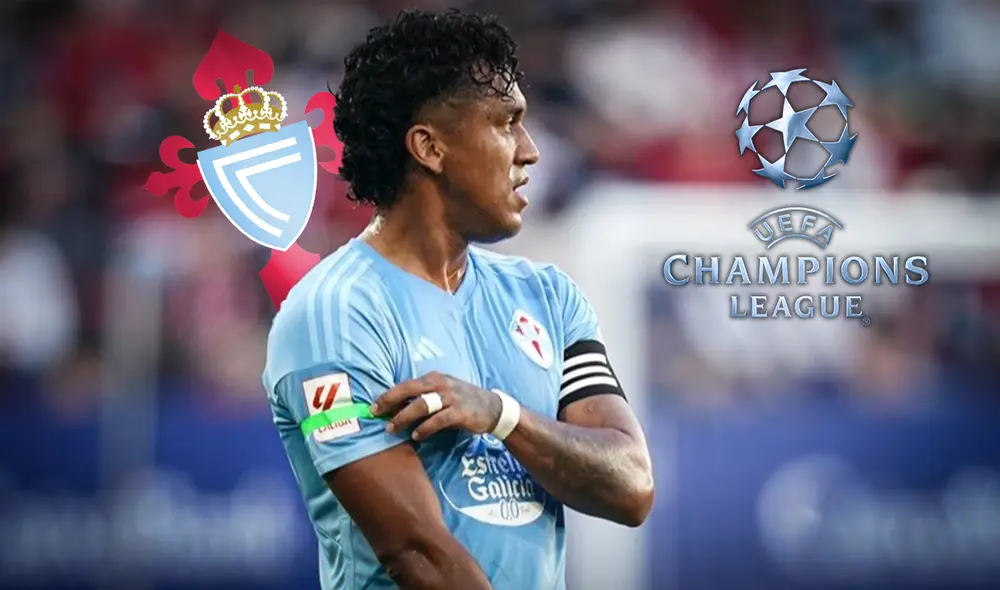 Renato Tapia fue mundialista con la selección peruana en el 2018. Foto: composición LR/Celta de Vigo/UEFA