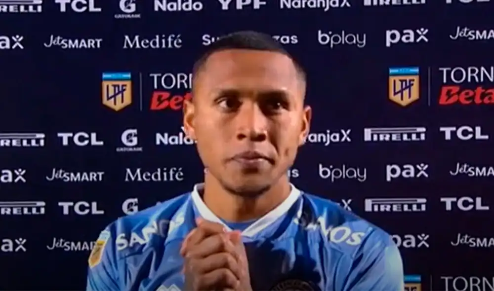 Bryan Reyna lleva 3 goles desde su llegada a Belgrano de Argentina. Foto: captura de ESPN Bryan Reyna lleva 3 goles desde su llegada a Belgrano de Argentina. Foto: captura de ESPN