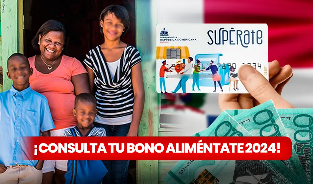 El Bono Aliméntate de 1.650 pesos es entregado a través de la Tarjeta Supérate. Foto: composición LR / Gobierno de República Dominicana / Freepik El Bono Aliméntate de 1.650 pesos es entregado a través de la Tarjeta Supérate. Foto: composición LR / Gobierno de República Dominicana / Freepik