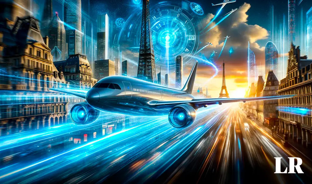 El avión aterrizó en Los Ángeles, pero en 2023, un año antes de abordaran el vuelo. Foto: IA