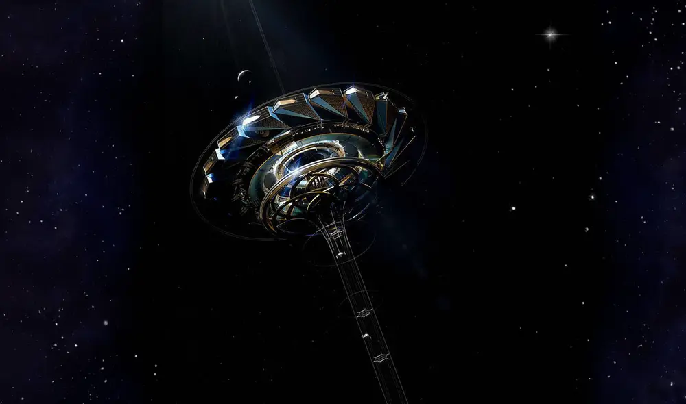 El ascensor espacial buscaría facilitar el envío de objetos y humanos en misiones espaciales. Foto: Jordan William Hughes