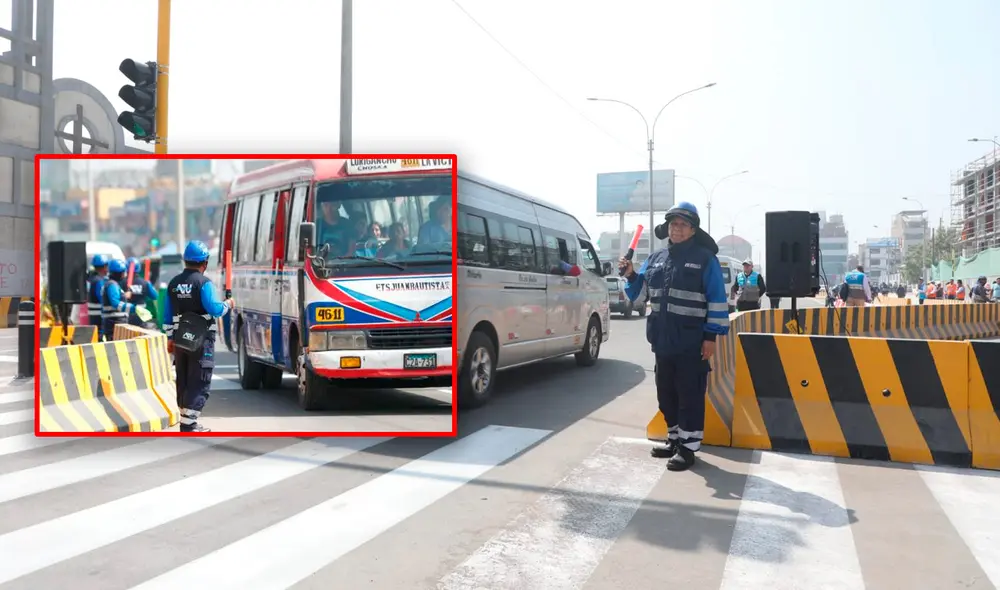 E.T. Santa Rosa de Jicamarca lidera la oferta de buses en la ruta SJL-Chosica. Foto: composición LR/ATU