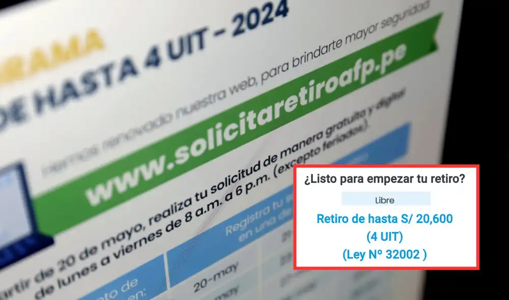 Cada persona podrá recibir, de sus fondos de pensiones, hasta S/5.150 soles cada 30 días, equivalente a una UIT. Foto: Andian/Lr