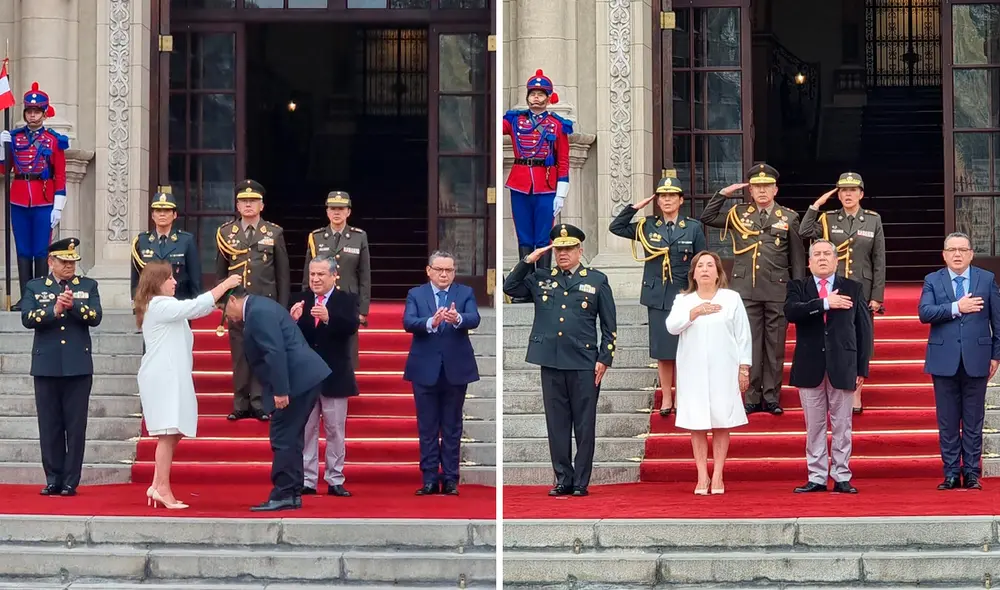 Gustavo Adrianzén y el ministro del Interior también participaron en la ceremonia. Foto: Andrea Jara Gustavo Adrianzén y el ministro del Interior también participaron en la ceremonia. Foto: Andrea Jara