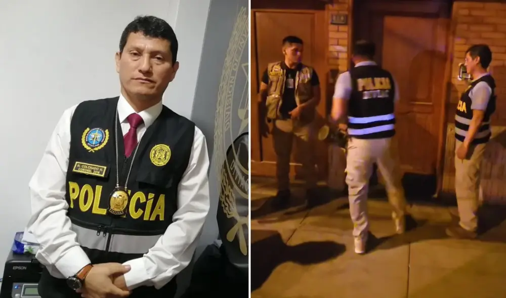 Coronel Colchado lideró el allanamiento a la vivienda de la jefa de estado el 29 de marzo. Foto: composición La República