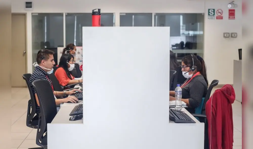 Call center. El salario promedio más alto se dio en enero, alcanzando S/3.013 y en abril con S/3.017. Foto: La República Call center. El salario promedio más alto se dio en enero, alcanzando S/3.013 y en abril con S/3.017. Foto: La República