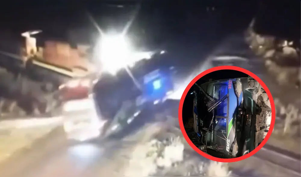 Bus interprovincial pertenece a la empresa Apocalipsis. Foto: composición LR