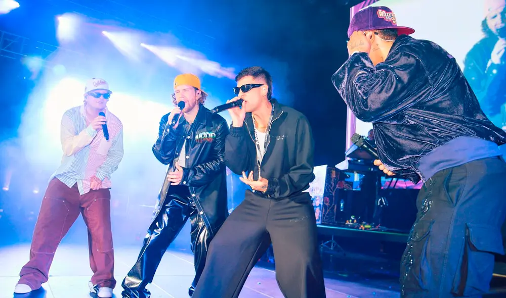 Emilio Jaime agradeció al grupo Piso 21 por invitarlo al Estadio Nacional. Foto: difusión/Lima Music Fest