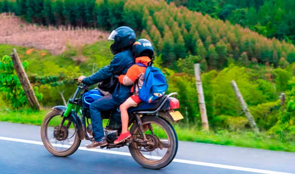 En Bogotá, el Decreto 035 de 2009 de la Alcaldía Mayor prohíbe el transporte de menores de 10 años y mujeres embarazadas en motocicletas y vehículos similares. Foto: El Carro Colombiano