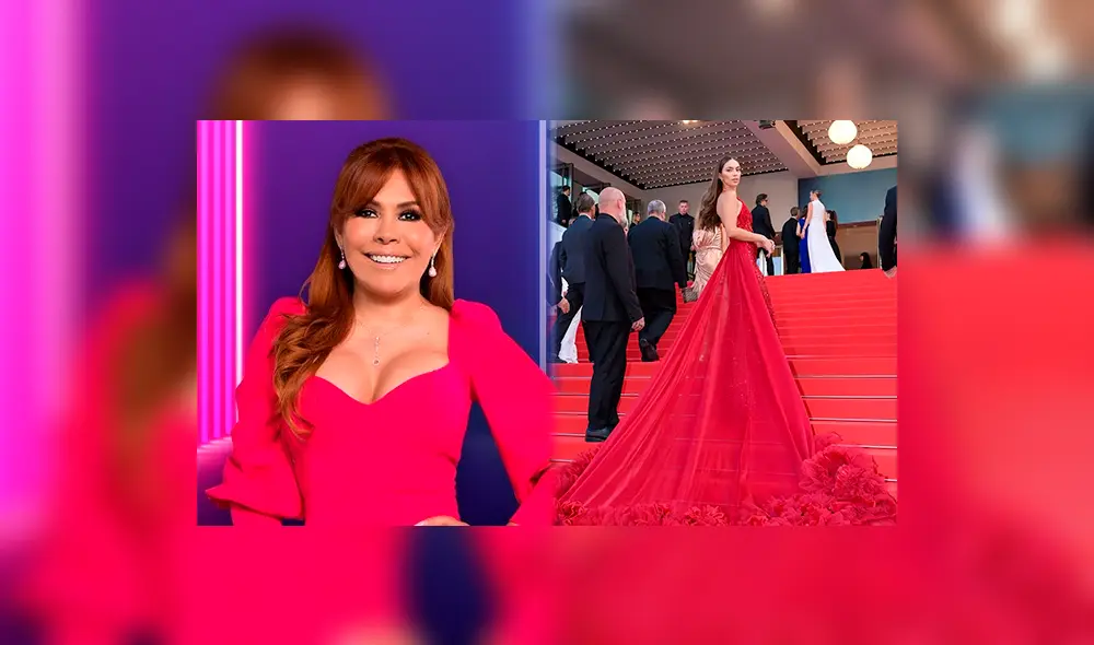 Magaly Medina resaltó la presencia de Natalie Vértiz en el Festival de Cannes. Foto: Composición LR/Instagram Natalie Vértiz/MagalyTV:La Firme