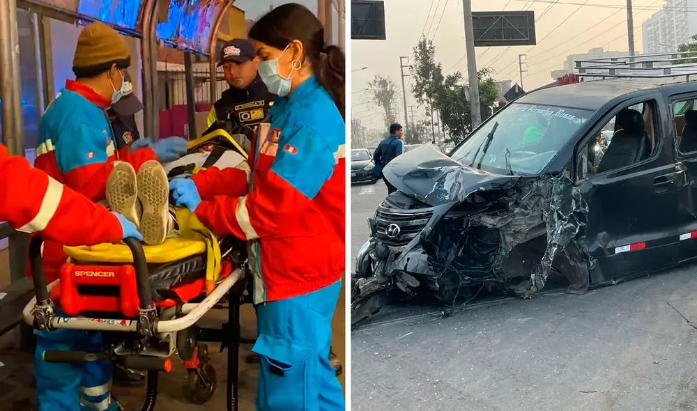 Los heridos fueron trasladados a la clínica Javier Prado. Foto: Rosa Quincho/La República