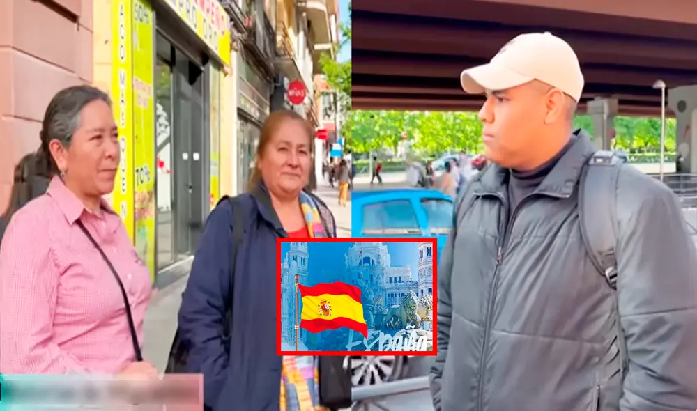 Las declaraciones de los inmigrantes en España generaron una ola de comentarios en redes sociales. Foto: composición LR/YouTube/@quiquevasquez6372