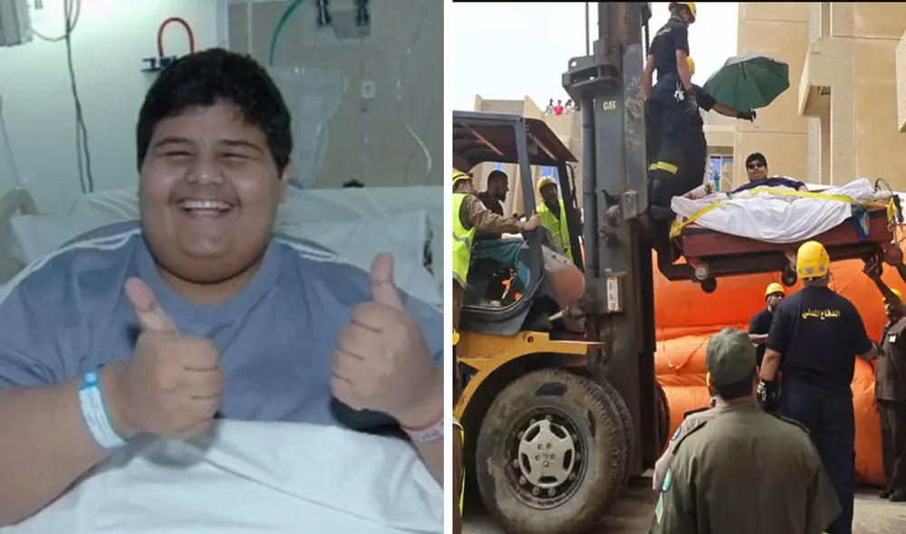 Hombre fue movilizado en unidad de maquinaria pesada. Foto: composición LR/ BAU/ Infobae