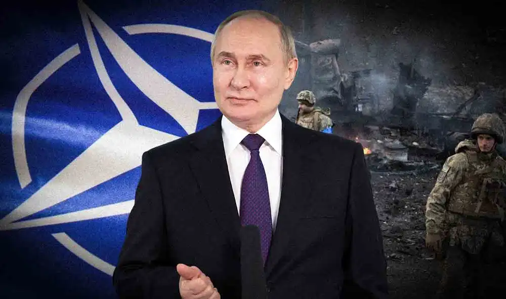 Vladimir Putin advirtió a los países pequeños de la OTAN que vienen promoviendo ataques de Ucrania contra su territorio.Foto: composición LR/AFP Vladimir Putin advirtió a los países pequeños de la OTAN que vienen promoviendo ataques de Ucrania contra su territorio.Foto: composición LR/AFP