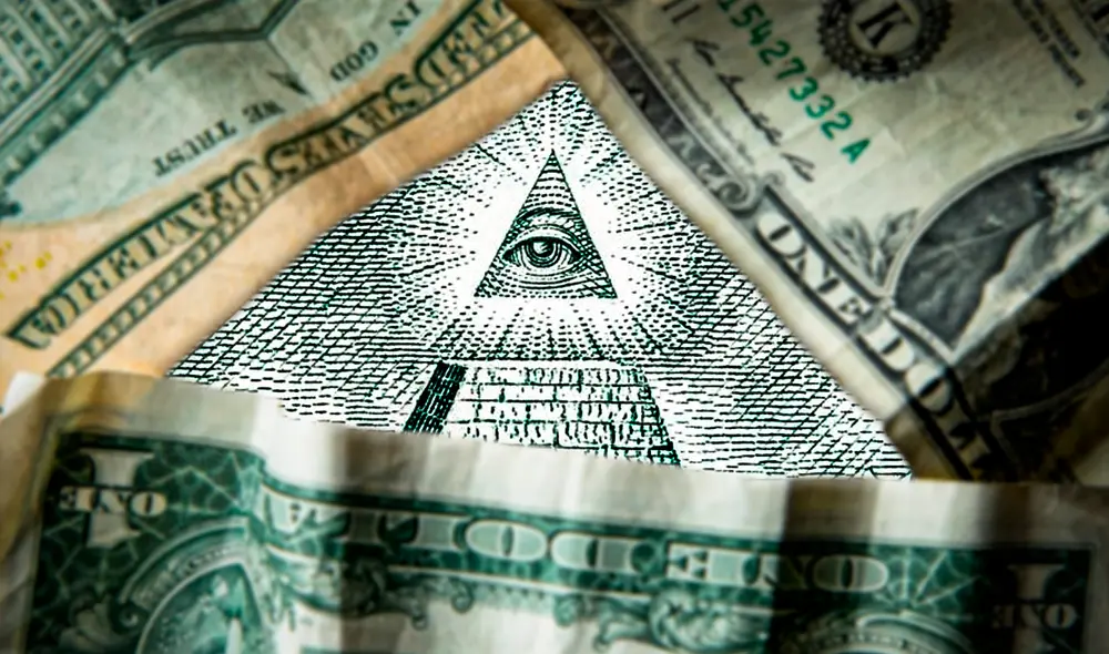 Este símbolo peculiar en el billete de un dólar fue propuesto en 1782 como parte de su sello. Foto: Composición LR | BBC | Freepik