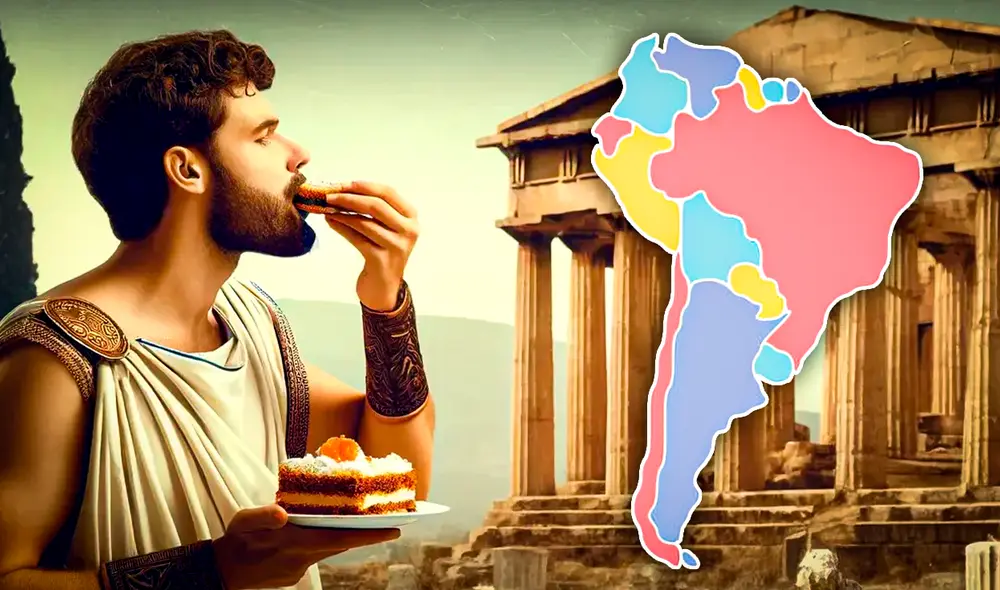 Los griegos fueron los pioneros de ese postre y los romanos lo copiaron después. Foto: composición de Gerson Cardoso/La República/Dall-e de ChatGPT