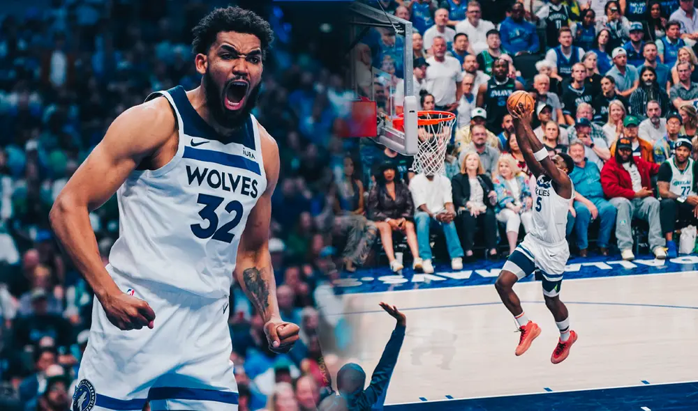 Wolves derrotó por primera vez a Dallas y descontó la serie 1-3 a favor de los Mavs. Foto: composición LR/Wolves