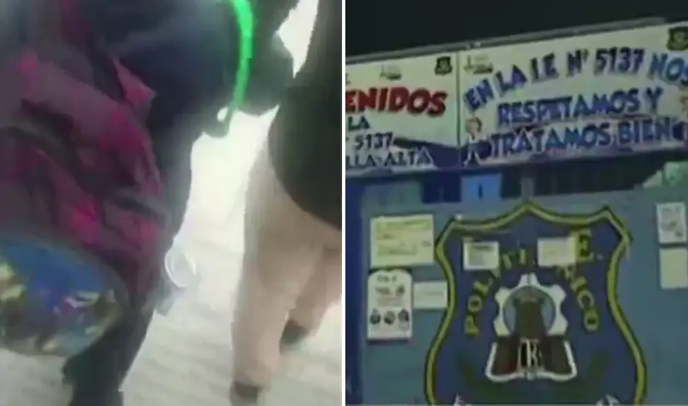 Adolescentes entran a colegio con armas blancas en mano y generan caos. Foto: captura Adolescentes entran a colegio con armas blancas en mano y generan caos. Foto: captura