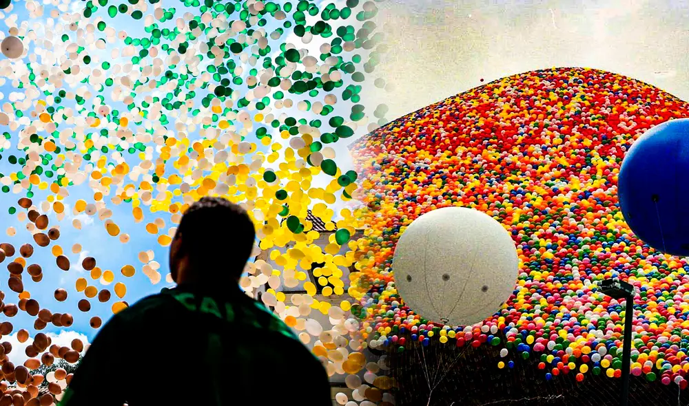 Los globos son uno de los mayores causantes de la contaminación del medio ambiente. Foto: composición LR/Santo Tomé al Día