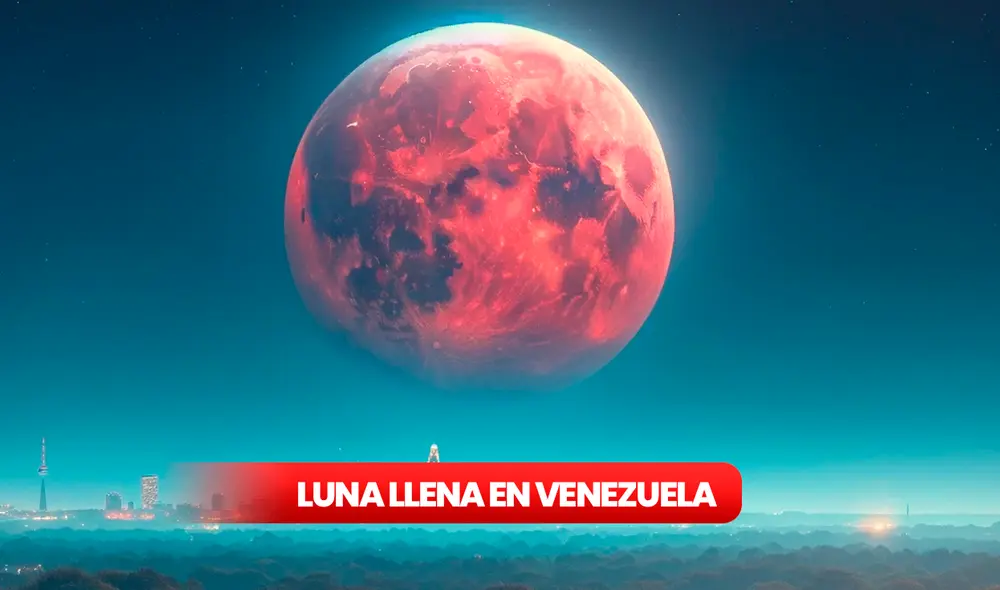 En Venezuela se podrá observar una famosa luna llena conocida como Luna de Fresa. Foto: composición LR/ DALL.E En Venezuela se podrá observar una famosa luna llena conocida como Luna de Fresa. Foto: composición LR/ DALL.E