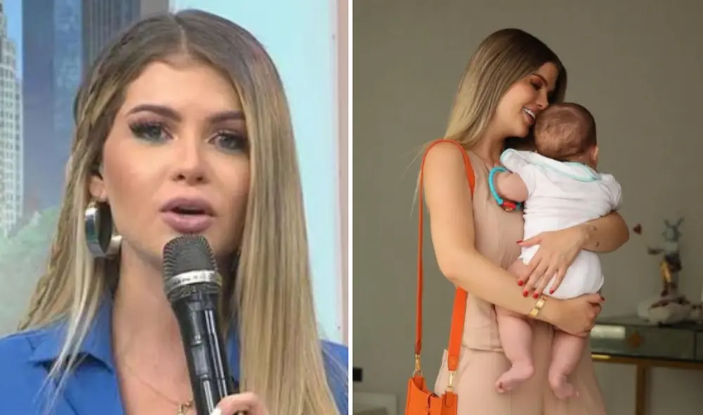 Brunella Horna se caso a inicios de 2023 y tuvo un hijo con Richard Acuña. Foto: composición LR/América TV/Instagram/Brunella Horna