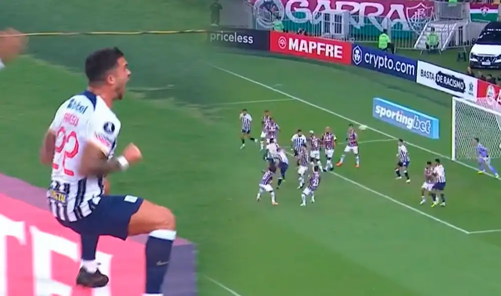 Alianza Lima gana a Fluminense en el Maracaná. Foto: captura ESPN