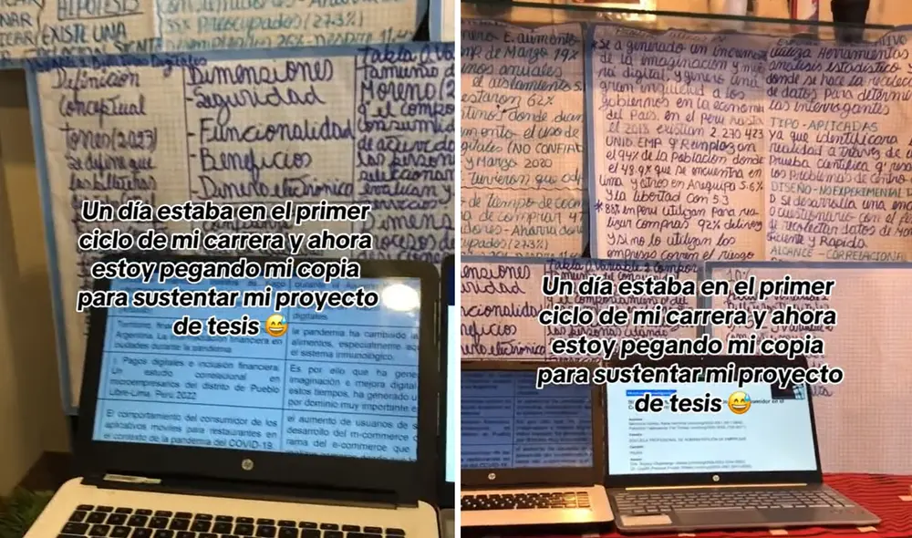 "Yo realicé uno así, pero no lo usé porque estuve muy enfocada en la exposición", indicaron usuarios. Foto: composición LR/ captura de TikTok "Yo realicé uno así, pero no lo usé porque estuve muy enfocada en la exposición", indicaron usuarios. Foto: composición LR/ captura de TikTok